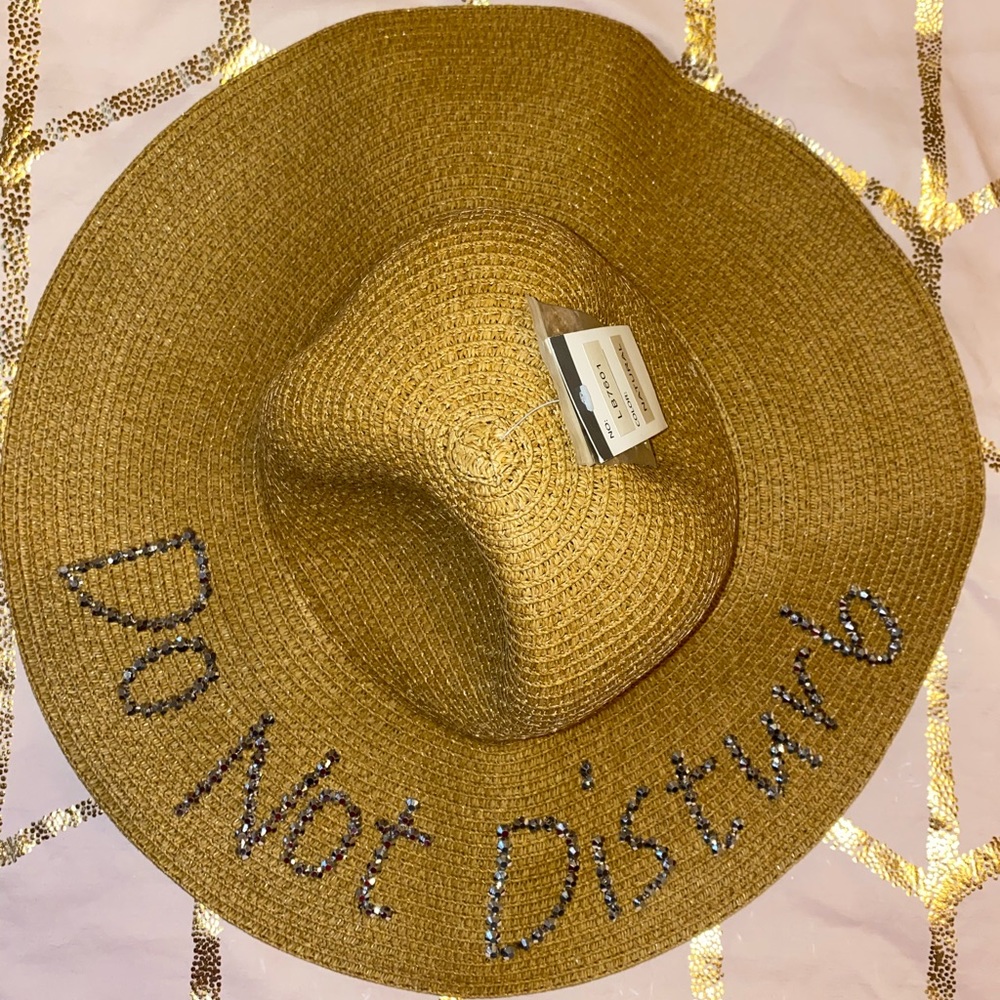 Do Not Disturb Rhinestone Floppy Hat